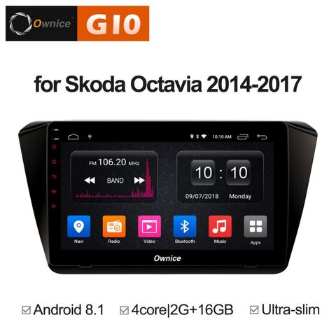 Ownice G10 S1917E  Skoda Superb B8 (Android 8.1)